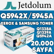 JETDOLUM JET-Q5942X HP Q5942X/Q5945A/Q1338A/Q1339A/Q5942A 20000 Sayfa SİYAH M...