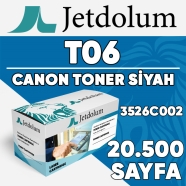 JETDOLUM JET-T06 CANON T06 20500 Sayfa SİYAH MUADIL Lazer Yazıcılar / Faks Ma...