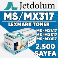 JETDOLUM JET-MS/MX317 LEXMARK MS/MX317/417/517/617 51B5000 2500 Sayfa SİYAH M...