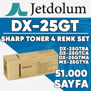 JETDOLUM JET-MX25GT-TAKIM SHARP DX-25GTBA/DX-25GTCA/DX-25GTMA/DX-25GTYA KCMY ...