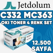JETDOLUM JET-MC363-TAKIM OKI C332/MC363 KCMY 12500 Sayfa 4 RENK ( MAVİ,SİYAH,...