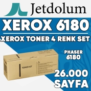 JETDOLUM JET-P6180-TAKIM XEROX PHASER 6180 KCMY 26000 Sayfa 4 RENK ( MAVİ,SİY...
