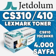 JETDOLUM JET-70C8HK0 LEXMARK CS310/CS410/CS510 4000 Sayfa SİYAH MUADIL Lazer ...
