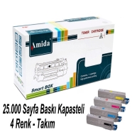 AMIDA P-OKC532 BK/C/Y/M OKİ C532 BK/C/Y/M 25000 Sayfa 4 RENK ( MAVİ,SİYAH,SAR...