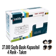 AMIDA P-XR7100 BK/C/Y/M XEROX 7100 BK/C/Y/M 37000 Sayfa 4 RENK ( MAVİ,SİYAH,S...