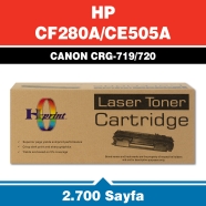HPRINT HPRHCE505A/CF280A HP CE505A/CF280A 2700 Sayfa SİYAH MUADIL Lazer Yazıc...