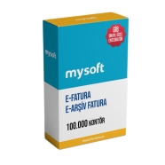 MYSOFT 100.000 KONTÖR MYS 100.000 E-Fatura Yazılımı