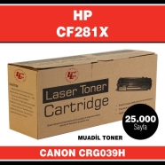 LONG LIFE LLHCF281X HP CF281X 25000 Sayfa SİYAH MUADIL Lazer Yazıcılar / Faks...