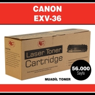 LONG LIFE LC-EXV36 CANON EXV36 56000 Sayfa SİYAH MUADIL Lazer Yazıcılar / Fak...