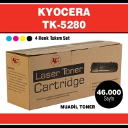 LONG LIFE LK5280 SET KYOCERA TK-5280 13000 Sayfa 4 RENK ( MAVİ,SİYAH,SARI,KIR...