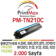 PRINTMAX PM-TN210C PM-TN210C 2000 Sayfa MAVİ (CYAN) MUADIL Lazer Yazıcılar / ...
