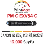 PRINTMAX PM-C-EXV54-C PM-C-EXV54-C 13000 Sayfa MAVİ (CYAN) MUADIL Lazer Yazıc...
