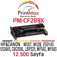 PRINTMAX PM-CF289X PM-CF289X 12500 Sayfa SİYAH MUADIL Lazer Yazıcılar / Faks ...