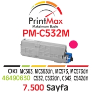 PRINTMAX PM-C532M PM-C532M 7500 Sayfa KIRMIZI (MAGENTA) MUADIL Lazer Yazıcıla...