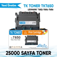 TK TONER TKT650 TKT650 25000 Sayfa SİYAH MUADIL Lazer Yazıcılar / Faks Makine...
