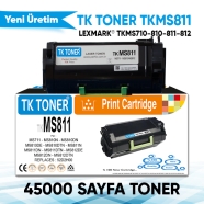 TK TONER TKMS811 TKMS811 45000 Sayfa SİYAH MUADIL Lazer Yazıcılar / Faks Maki...