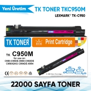 TK TONER TKC950M TKC950M 22000 Sayfa KIRMIZI (MAGENTA) MUADIL Lazer Yazıcılar...