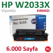KEYMAX 352720-043000 HP W2033X 6000 Sayfa KIRMIZI (MAGENTA) ORIJINAL Lazer Ya...
