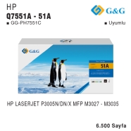 G&G GG-PH7551C GG-PH7551C 6500 Sayfa SİYAH MUADIL Lazer Yazıcılar / Faks Maki...