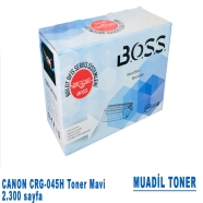 B.O.S.S. BOSS_28 CANON CRG-045H 1 2300 Sayfa MAVİ (CYAN) MUADIL Lazer Yazıcıl...