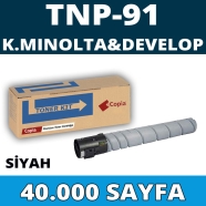 KOPYA COPIA YM-TNP91 KONICA MINOLTA & DEVELOP TNP-91 20000 Sayfa SİYAH MUADIL...