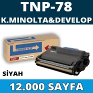 KOPYA COPIA YM-TNP78 KONICA MINOLTA & DEVELOP TNP-78 12000 Sayfa SİYAH MUADIL...