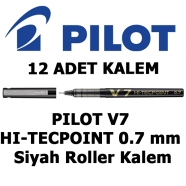 PILOT BX-V7-B-E SİYAH 0,3 mm F (İnce) PILOT V7 HI-TECHPOINT İĞNE UÇLU ROLLER ...