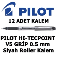PILOT BXGPN-V5-B SİYAH 0,3 mm F (İnce) PILOT  Hi-Techpoint V5 Grip İğne Uçlu ...