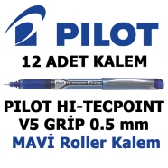 PILOT BXGPN-V5-L MAVİ 0,3 mm F (İnce) PILOT Hi-Techpoint V5 Grip İğne Uçlu Ro...