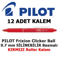 PILOT BLRT-FR7-R KIRMIZI 0,4 mm F (İnce) Frixion Clicker BALL KONİK Uçlu Basm...