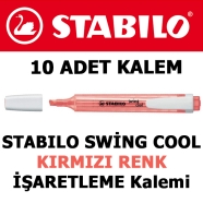 STABILO 275/40 Swing cool Kırmızı işaretleme kalemi KIRMIZI İşaretleme Kalemi