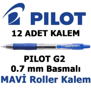 PILOT BL-G2-7-L-FF MAVİ 0,4 mm F (İnce) G2 KONİK Uçlu Basmalı Roller Kalem 0,...