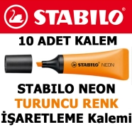 STABILO 72/54 NEON,  Turuncu Fosforlu işaretleme kalemi TURUNCU İşaretleme Ka...
