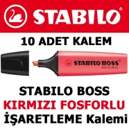 STABILO 70/40 BOSS ORIGINAL, Kırmızı Fosforlu işaretleme kalemi KIRMIZI İşare...