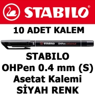 STABILO 841/46 OHPen 0,4 mm-Siyah Asetat Kalemi