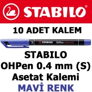 STABILO 841/41 OHPen 0,4 mm-Mavi Asetat Kalemi