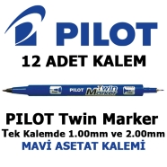 PILOT SCA-TM-L-BG TWIN MARKER 1.0-2.0 MM Asetat Kalemi