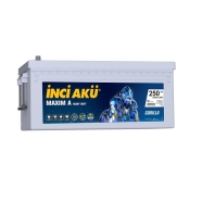 İNCİ ( 1014069 ) 12 V 250 Ah C20 MAXİM A GORİLLA SULU Akü