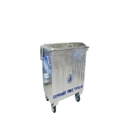 KENTMETAL KMK-400 KMK 400 lt SICAK DALDIRMA GALVANİZ KAPLAMA Çöp Konteyneri