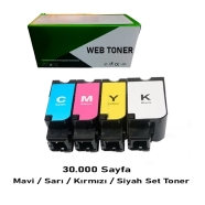 WEB TONER WT-CS725-SET WT-CS725-SET 30000 Sayfa 4 RENK ( MAVİ,SİYAH,SARI,KIRM...
