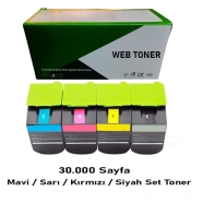 WEB TONER WT-CS622-SET WT-CS622-SET 30000 Sayfa 4 RENK ( MAVİ,SİYAH,SARI,KIRM...