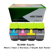 WEB TONER WT-CS310-SET WT-CS310-SET 15000 Sayfa 4 RENK ( MAVİ,SİYAH,SARI,KIRM...