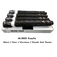 HİLEVEL TONER HT-CEXV54-SET HT-CEXV54-SET 41000 Sayfa 4 RENK ( MAVİ,SİYAH,SAR...