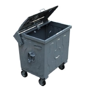KADEME KDM-10400 KDM-10400 400 lt SICAK DALDIRMA GALVANİZ KAPLAMA Çöp Konteyneri
