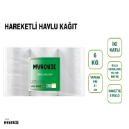 MYHOUSE MY1008 HAREKETLİ HAVLU KAĞIT 21 CM 6KG 6'lı FOTOSELLİ DİSPENSERLER İÇ...