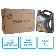 SHELL 550046268 Shell Helix Ultra 5W-30 4 x 4 lt Binek ve Hafif Ticari Araç M...