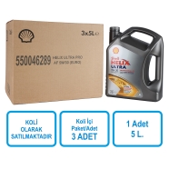 SHELL 550046289 Helix Ultra Professional AF 5W-30 3 x 5 lt Binek ve Hafif Tic...