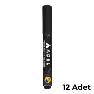 ADEL 4201980022000 ADEL Permanent M. 2019, Yuv.Uç, Siyah 12 li Kalıcı Yazı Ka...