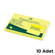 FABER CASTELL 5089565501000 FC Yapışkan Notluk 125X75mm, Sarı 10lu Yapışkan N...