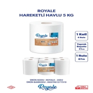 ROYALE ROYALE 2002 ROYALE-2002 HAREKETLİHAVLU 6 lı 21 cm 5 kg 6'lı FOTOSELLİ ...